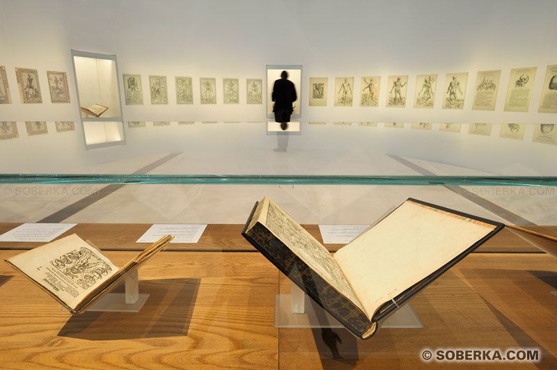 Musée du Louvre-Lens : Galerie d'exposition temporaire, Salle des livres et gravures d'anatomie