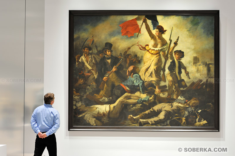 Musée du Louvre-Lens : La Galerie du Temps, tableau La Liberté guidant le peuple d'Eugène Delacroix