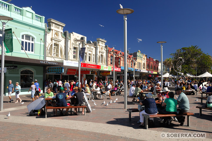 The Corso promenade à Manly à Sydney - Manly