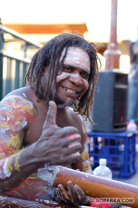 Didgeridoo Aborigène Australie à Sydney