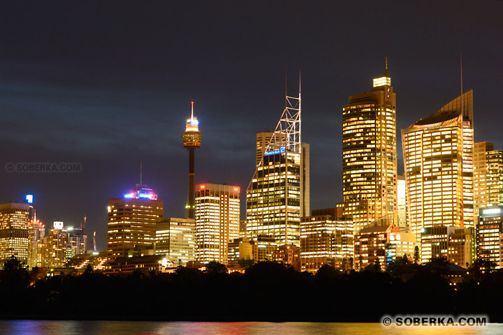 Sydney de nuit à Sydney