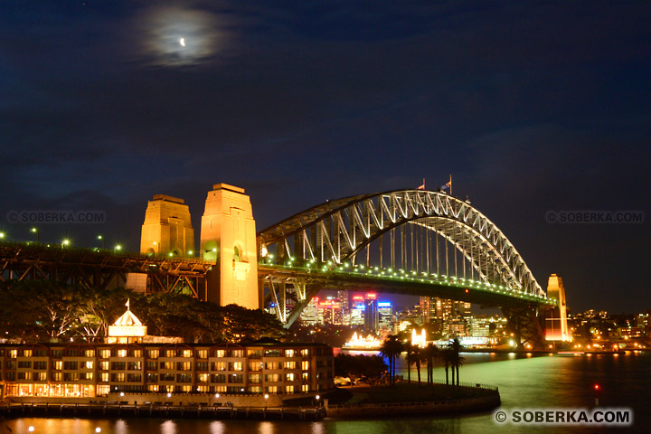Pont de Sydney de nuit à Sydney