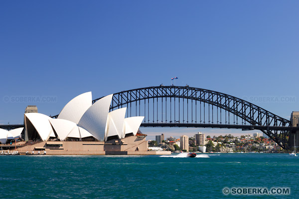 Opera de Sydney et Pont Harbour Bridge
